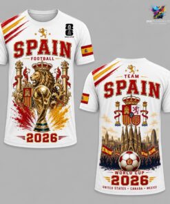 Spain World Cup 2026 Champion Football T-Shirt — La Roja Champions Tee Spain World Cup 2026 Champion Football T-Shirt — La Roja Champions Tee
