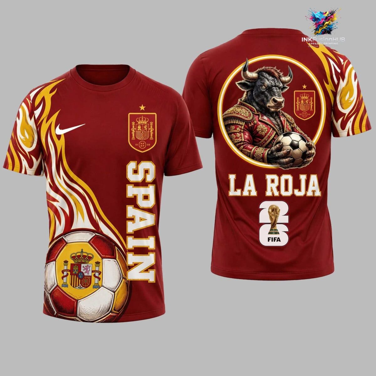 Spain World Cup 2026 La Roja T-Shirt — Spanish Football Fan Tee