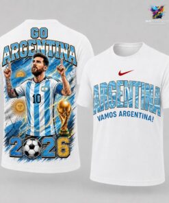 Go Argentina World Cup 2026 Vamos Messi T-Shirt — Albiceleste Tee