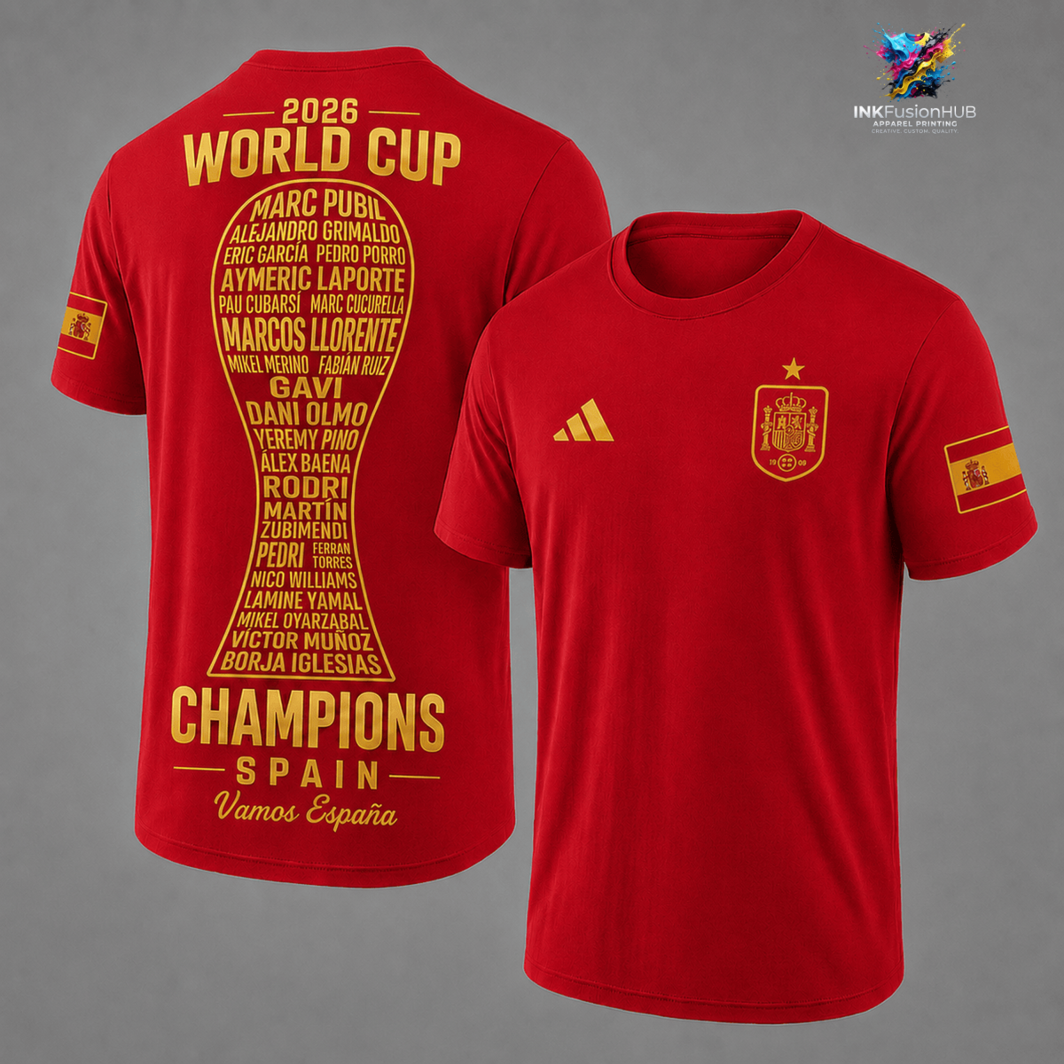Vamos Espana FiFa World Cup 2026 Champions TShirt Vamos Espana FiFa World Cup 2026 Champions TShirt