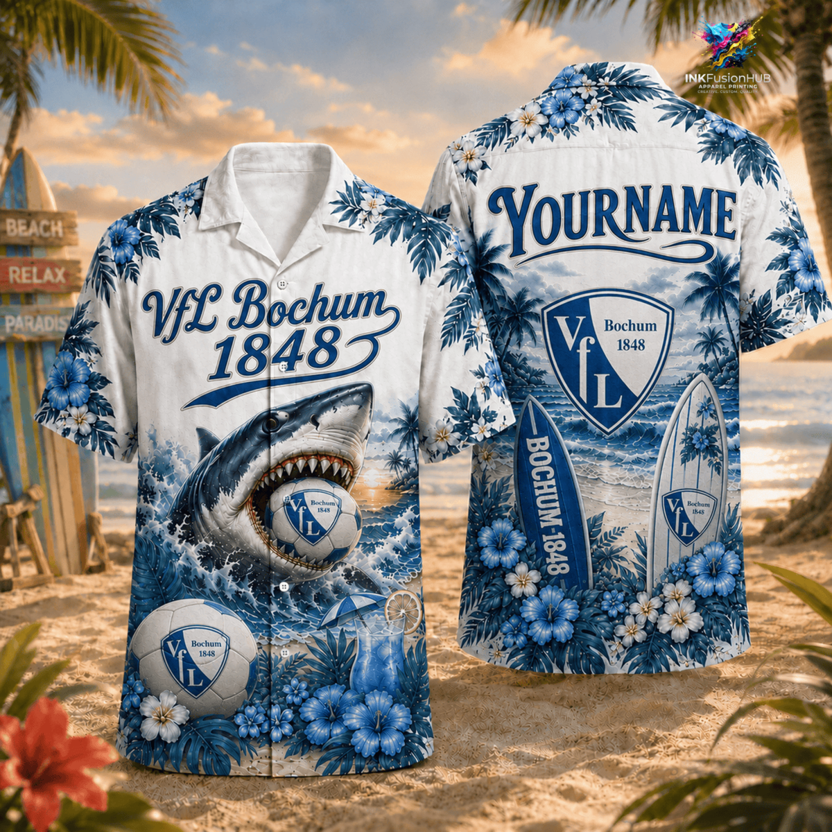 VfL Bochum 1848 Personalized Hawaiian Shirt