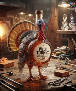 Wild Turkey 101 3D Whiskey Bottle