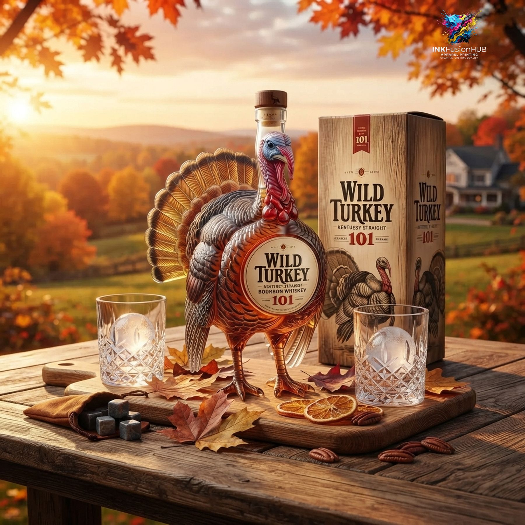 Wild Turkey 101 3D Whiskey Bottle Wild Turkey 101 3D Whiskey Bottle