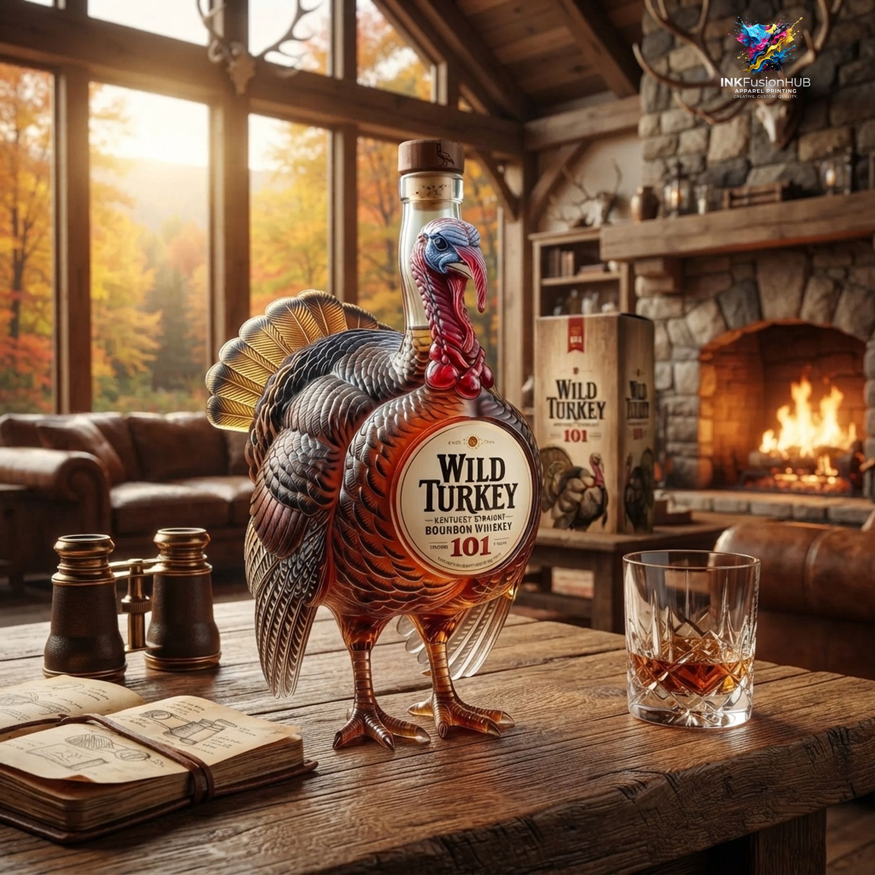 Wild Turkey 101 3D Whiskey Bottle Wild Turkey 101 3D Whiskey Bottle