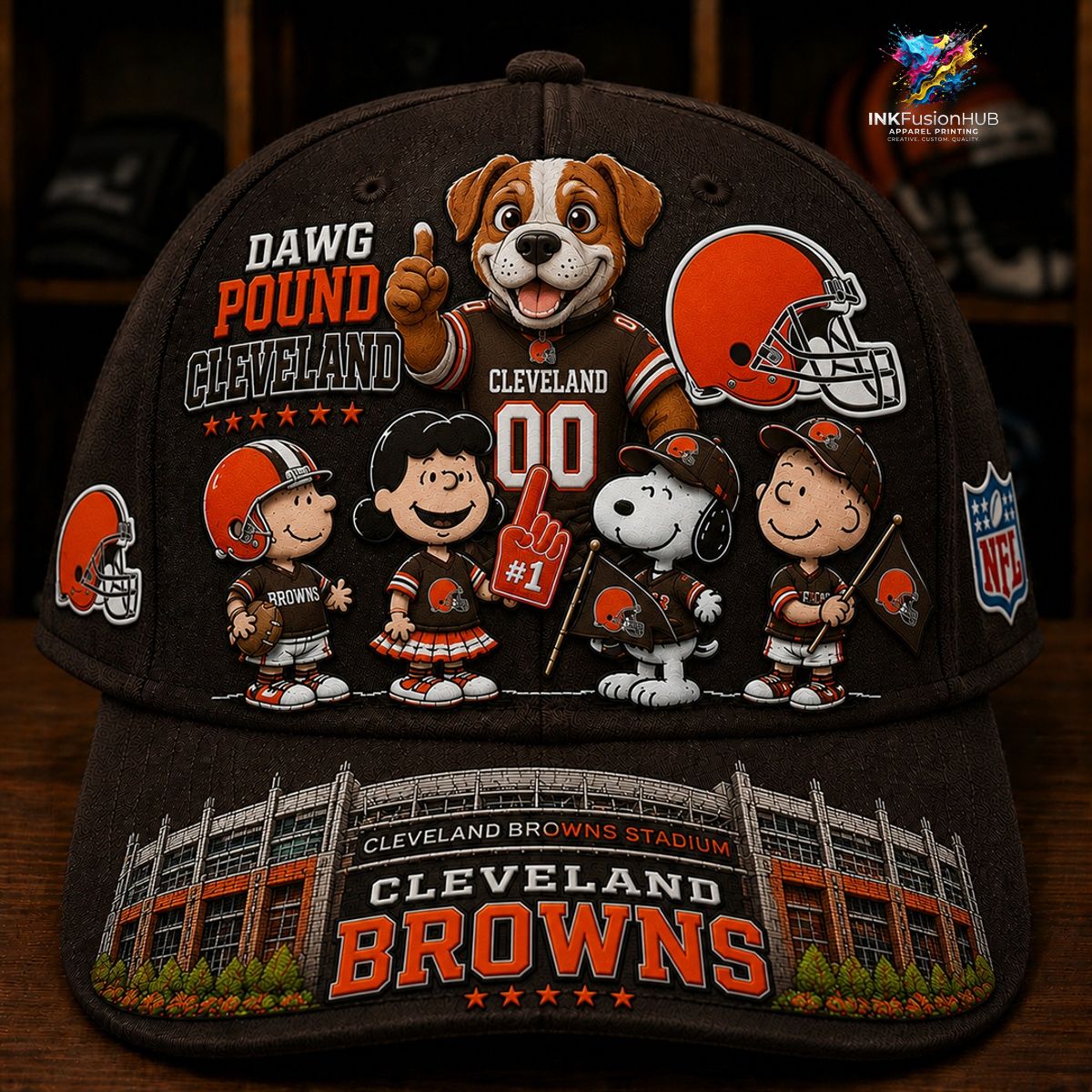 Cleveland Browns x Snoopy NFL Cap