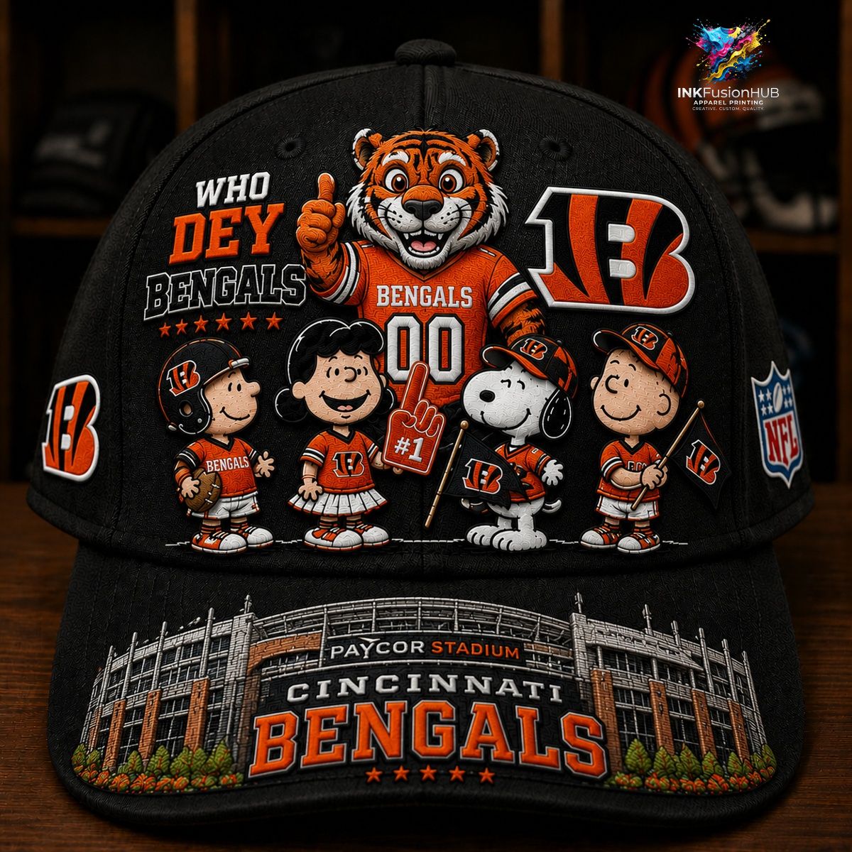 Cincinnati Bengals x Snoopy NFL Cap