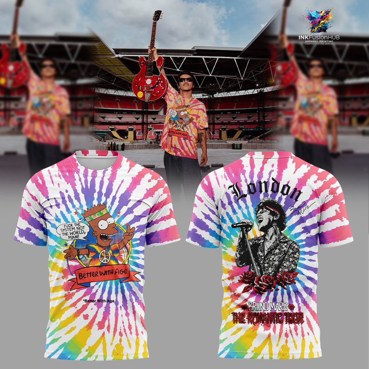 Bruno Mars The Romantic Tour 2026 Tshirt