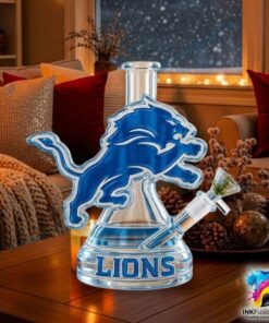 Detroit Lions Custom Glass Bong