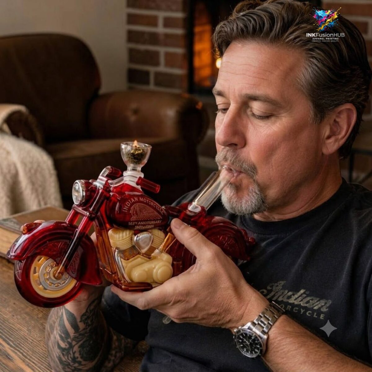 Indian Motorcycle 125th Glass Pipe