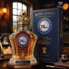 Cleveland Indians 2 Time World Series Champions Custom Whiskey Bottle