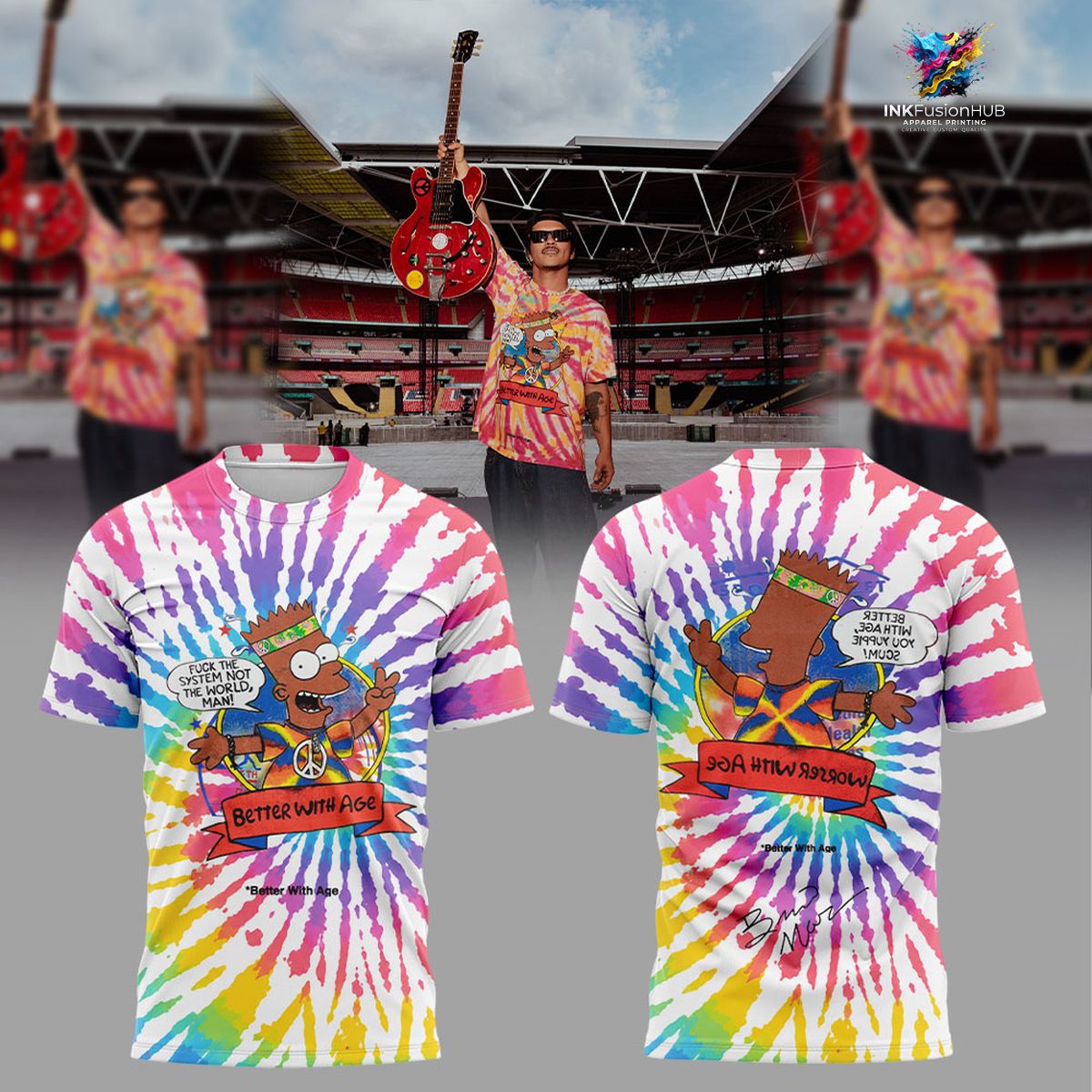 Simpsons x Bruno Mars The Romantic Tour 2026 Tshirt