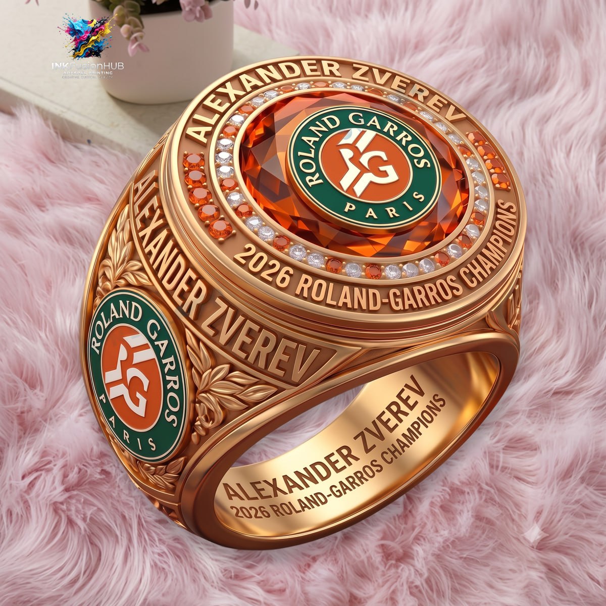 Alexander Zverev Roland Garros Champions 2026 Ring