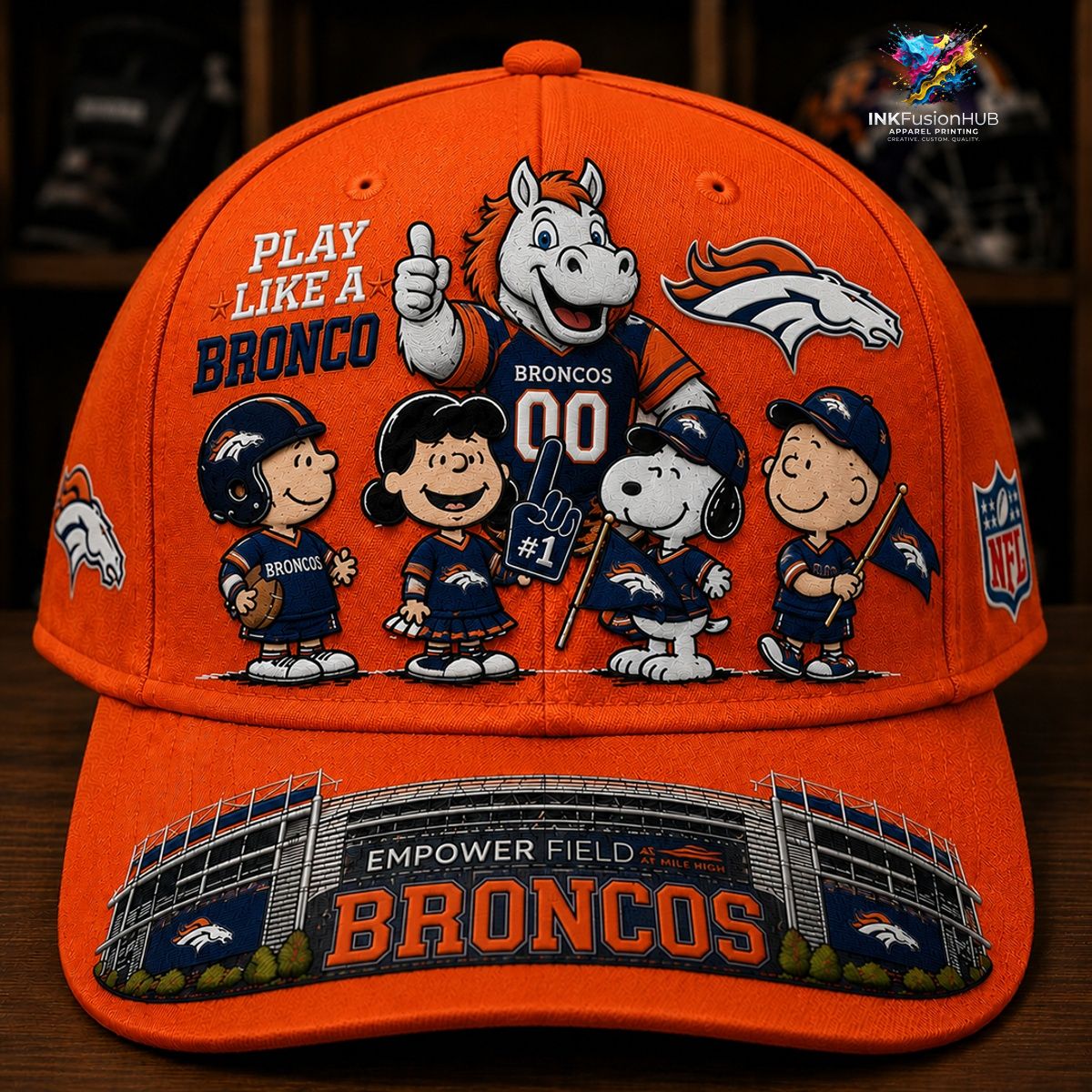 Denver Broncos x Snoopy NFL Cap
