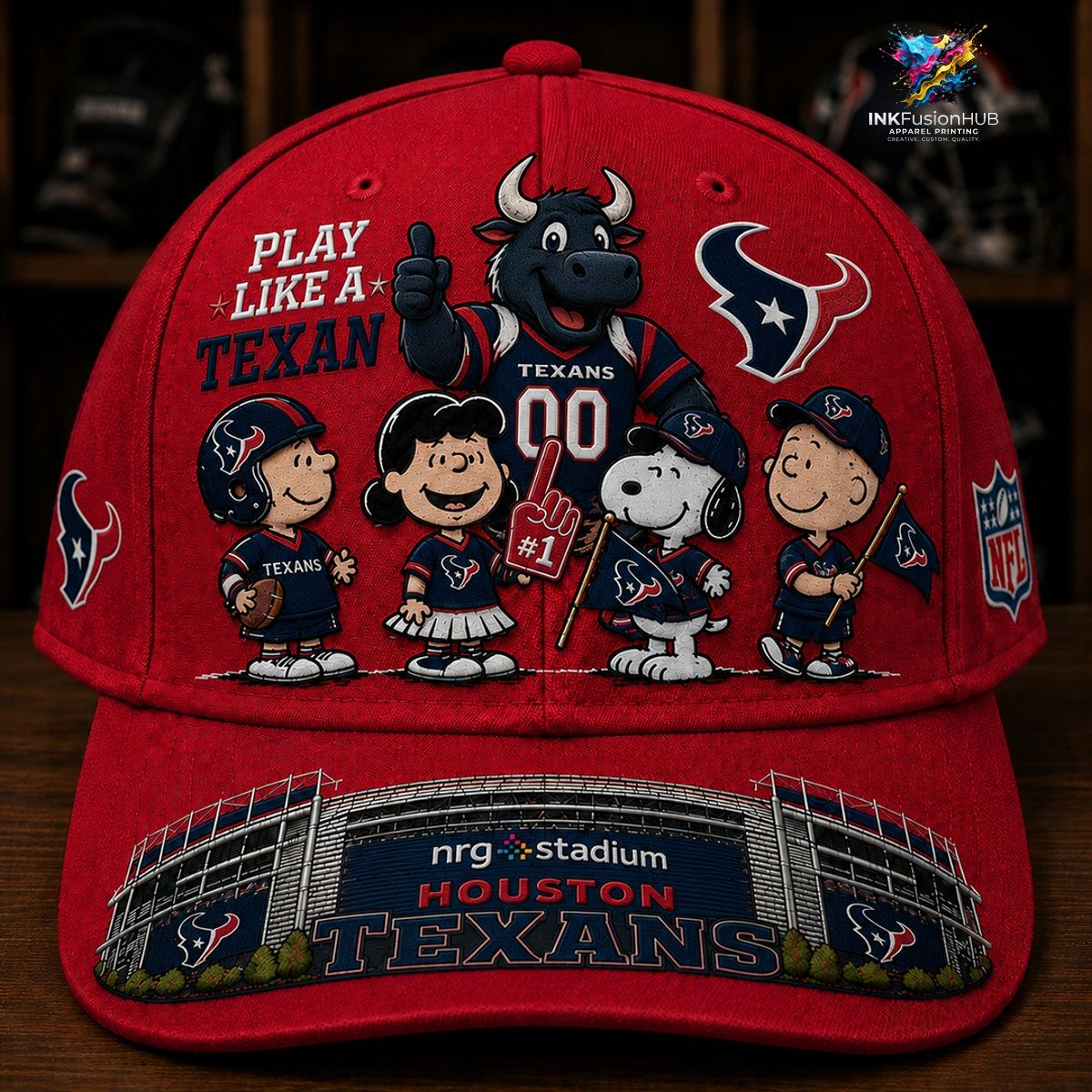 Houston Texans x Snoopy NFL Cap