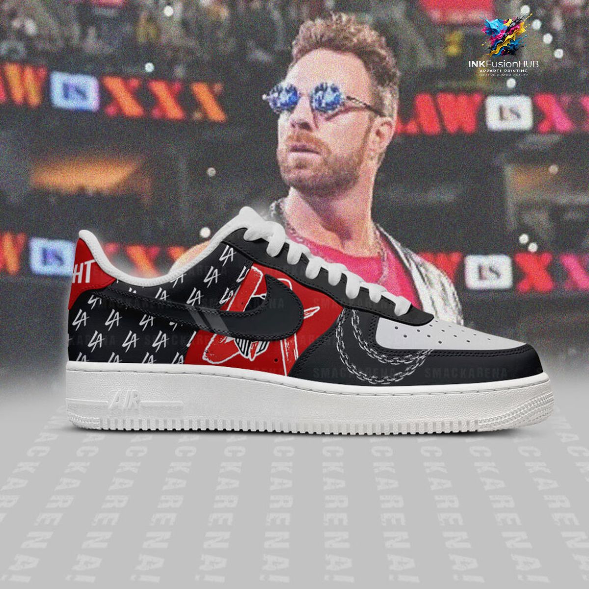LA Knight Warrior SummerSlam 2026 Air Force 1 Shoes