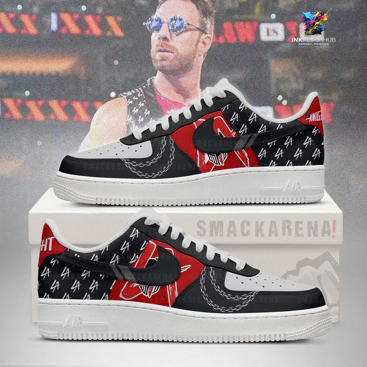 LA Knight Warrior SummerSlam 2026 Air Force 1 Shoes