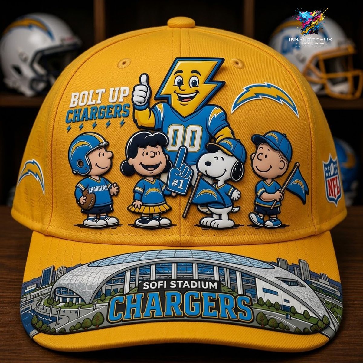 Los Angeles Chargers x Snoopy NFL Cap