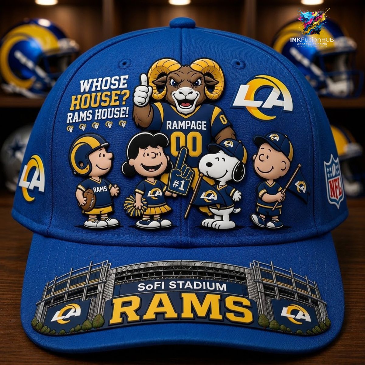 Los Angeles Rams x Snoopy NFL Cap