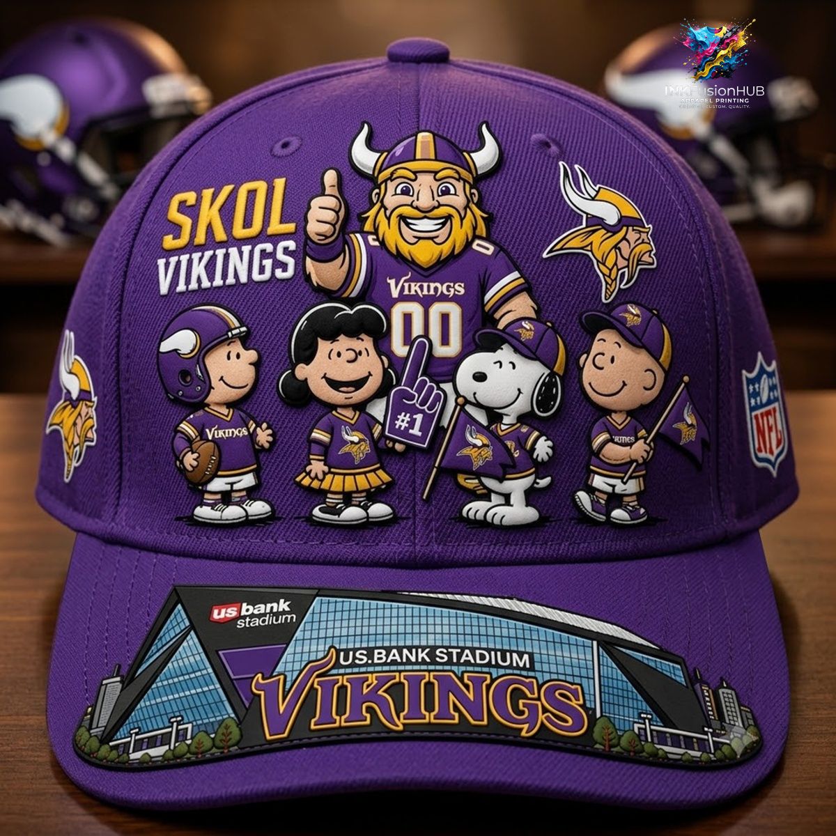 Minnesota Vikings x Snoopy NFL Cap