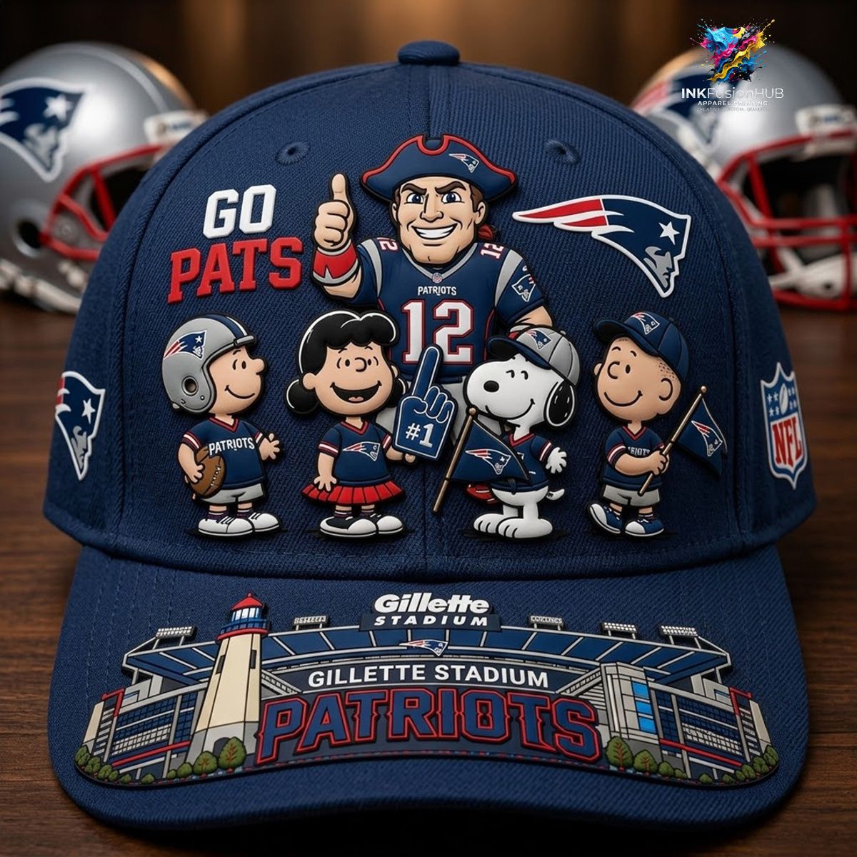 New England Patriots x Snoopy NFL Cap