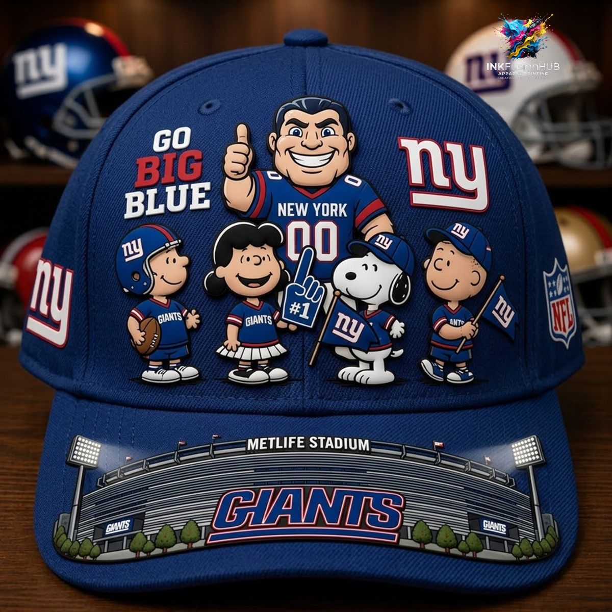 New York Giants x Snoopy NFL Cap