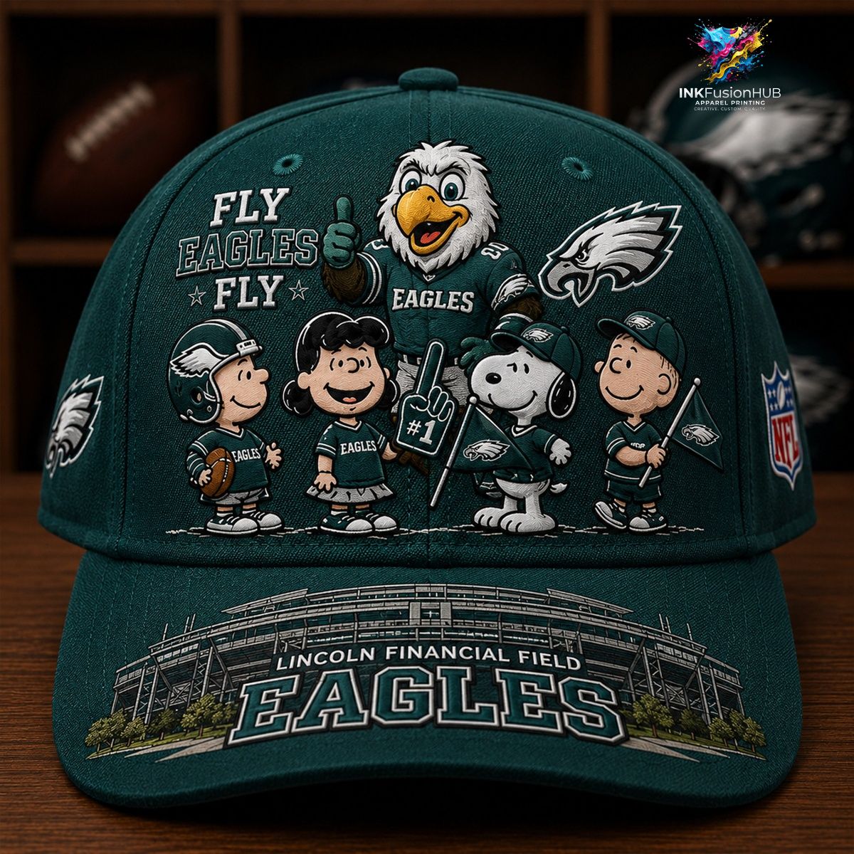 Philadelphia Eagles x Snoopy NFL Cap