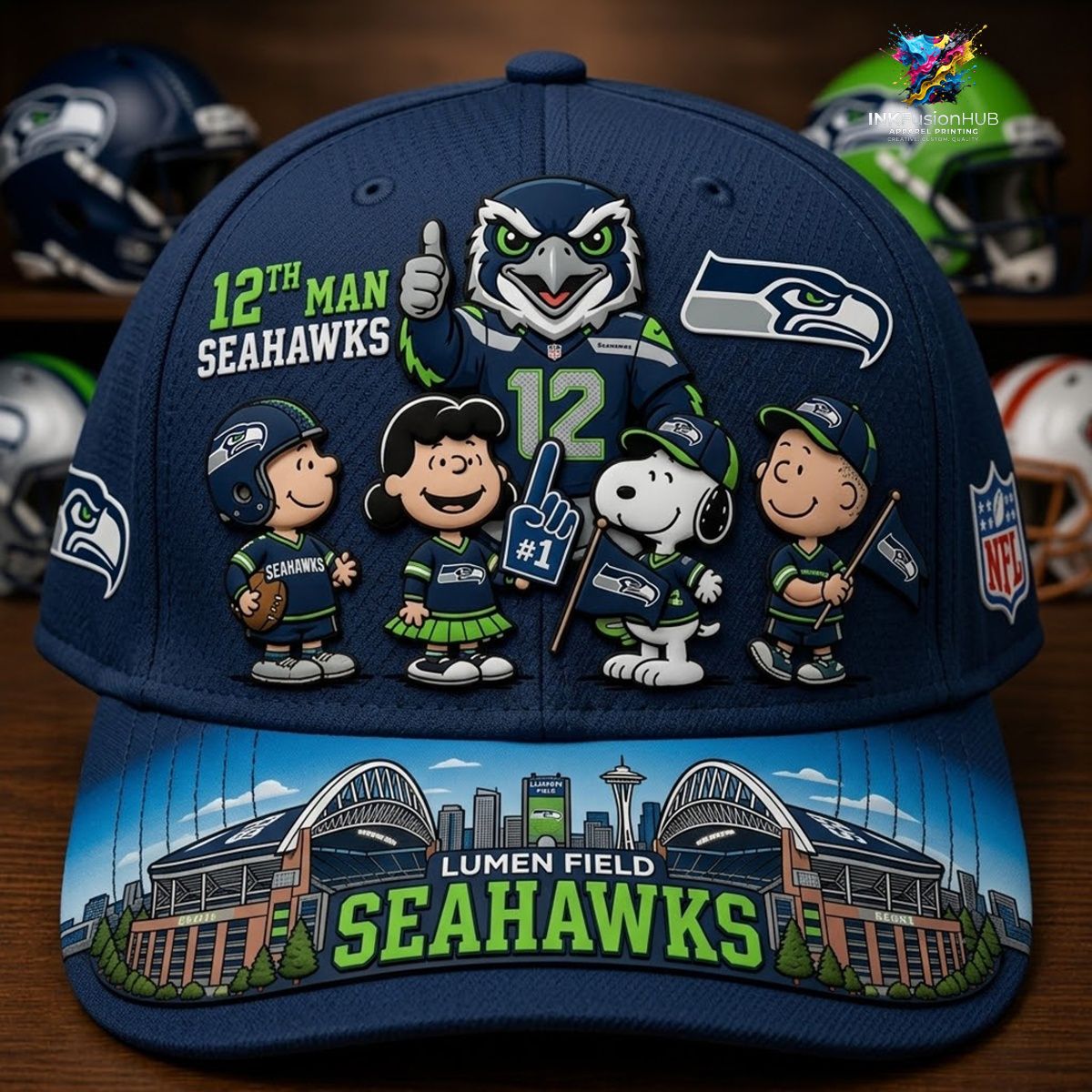 Seattle Seahawks x Snoopy NFL Cap