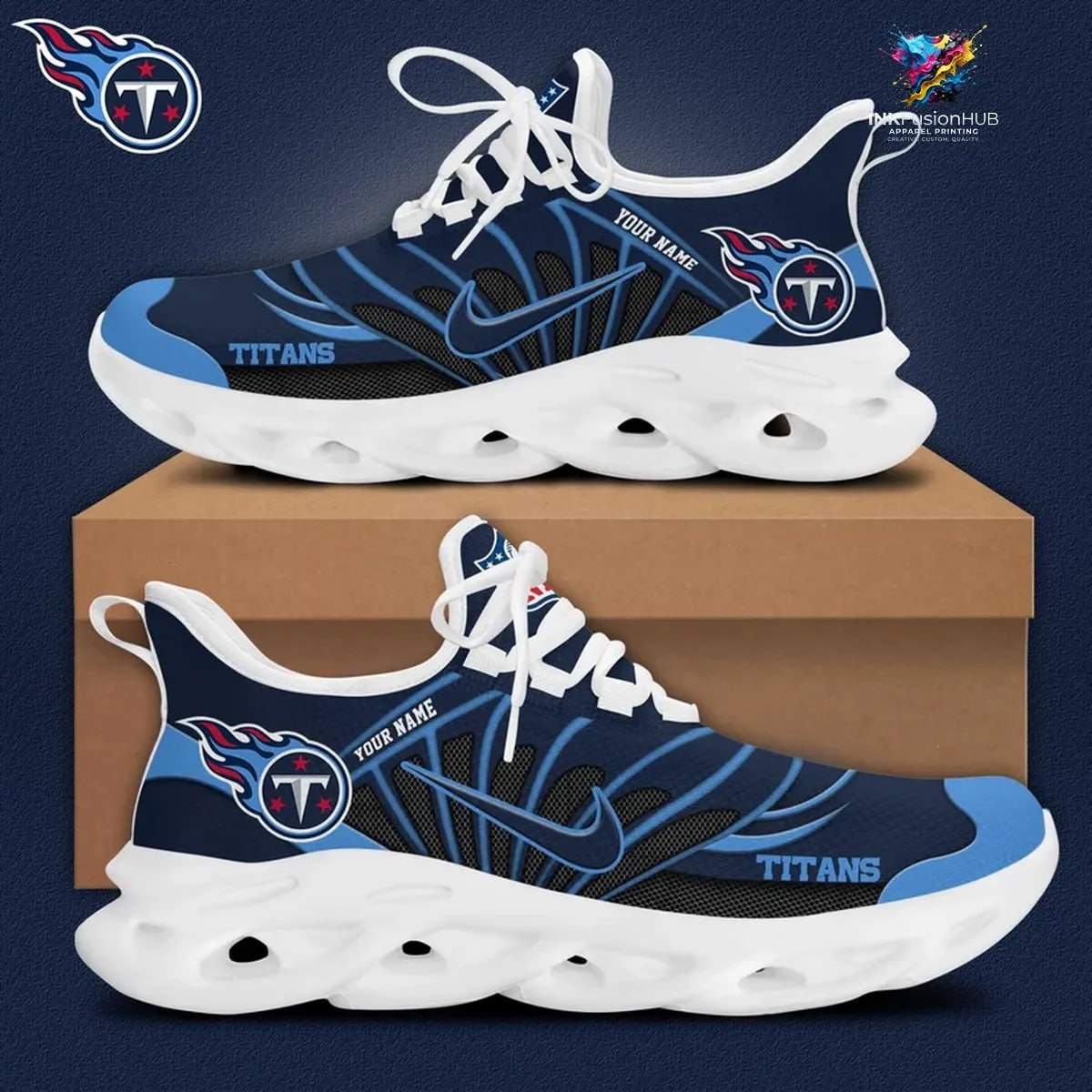 Tennessee Titans Customized Max Soul Shoes