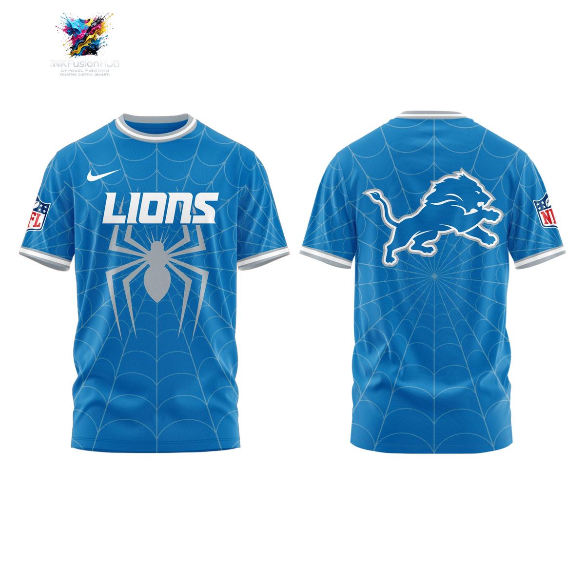Spider Man Brand New Day Detroit Lions Football Jersey