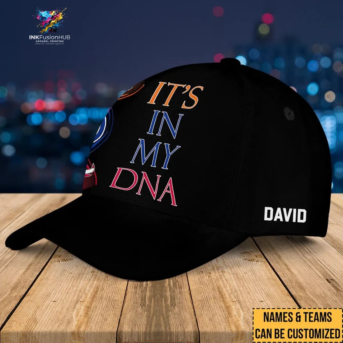 Three Teams In My DNA Classic Cap Three Teams In My DNA Classic Cap