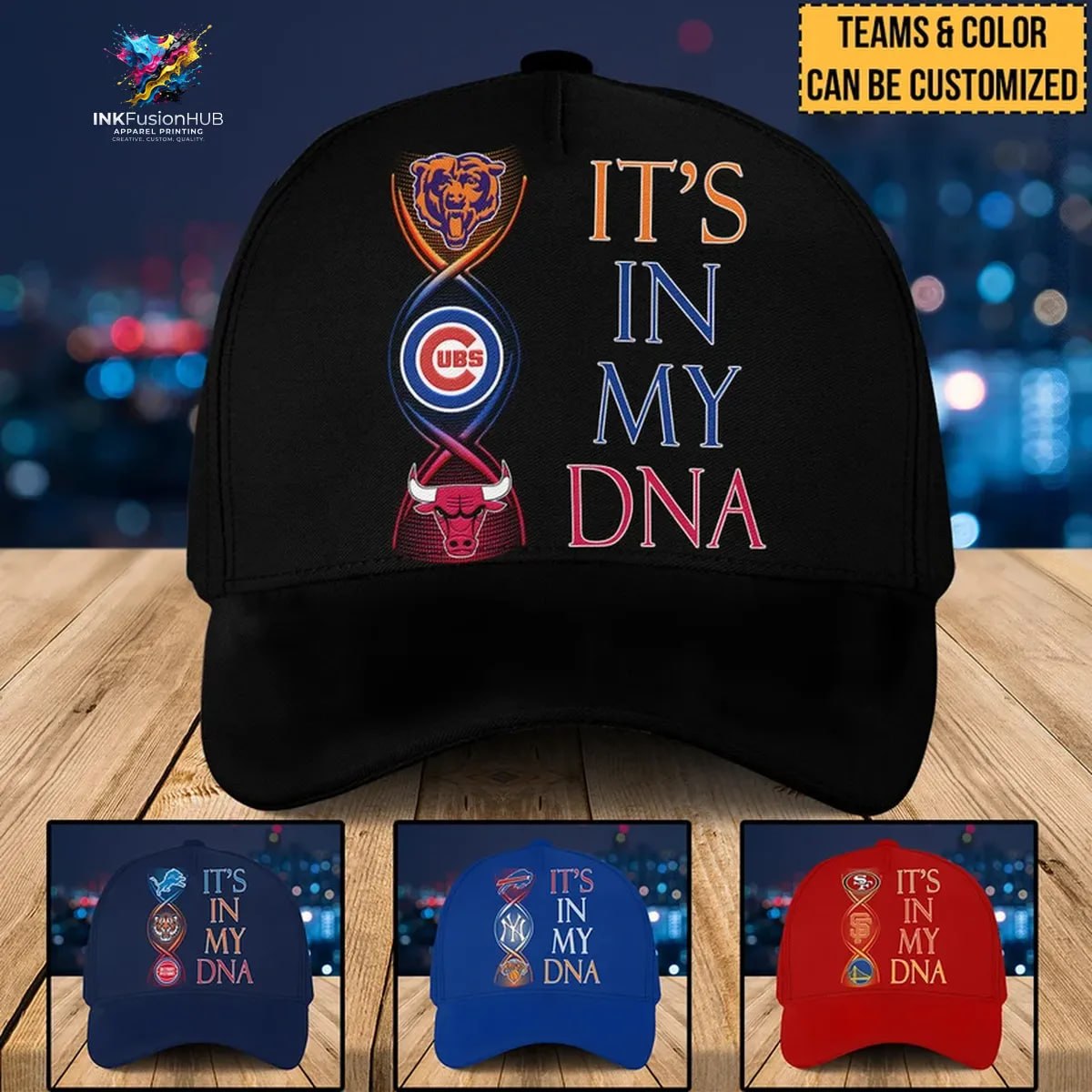 Three Teams In My DNA Classic Cap
