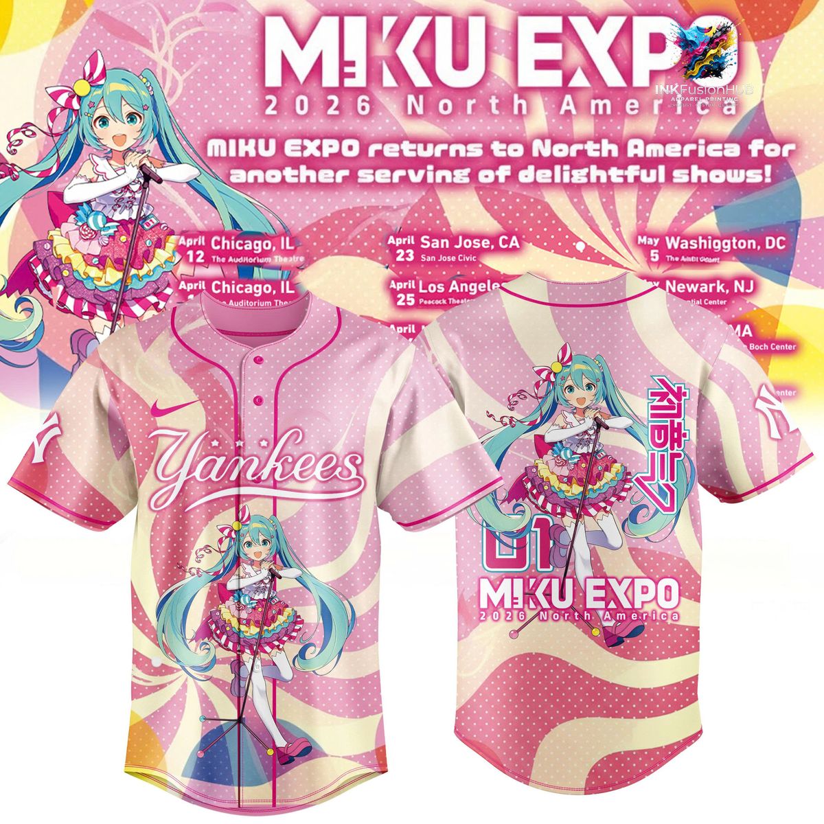 MIKU EXPO 2026 With New York Yankees Jersey