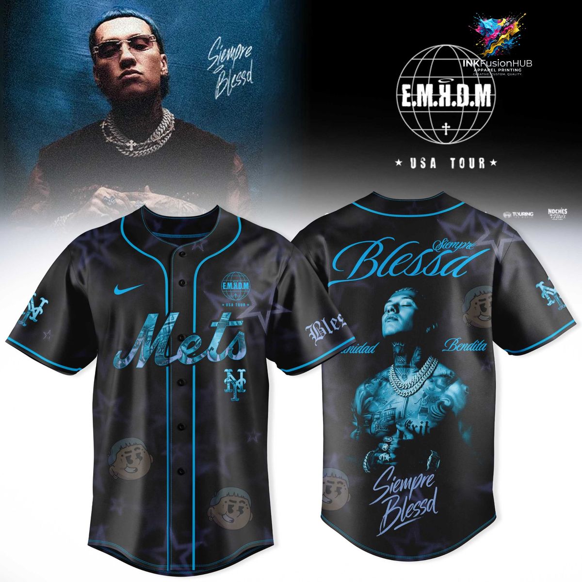 New York Mets Feat Blessd at Barclays Center Jersey