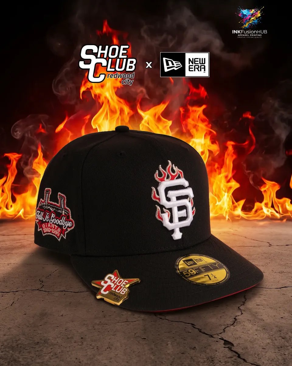 Shoe Club x New Era Exclusive San Francisco Giants CANDLESTICK FLAMES Hat