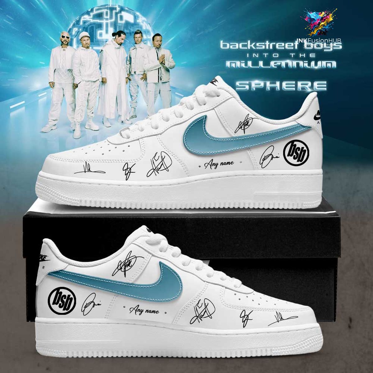 The Millennium Tour Backstreet Boys Custom Air force Shoes
