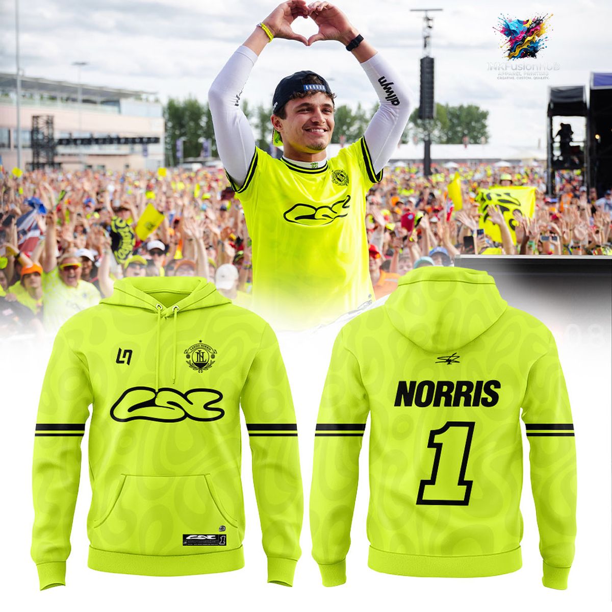 Mclaren F1 Team 2026 Hoodie Lando Norris Grandstand Ln1 Signature