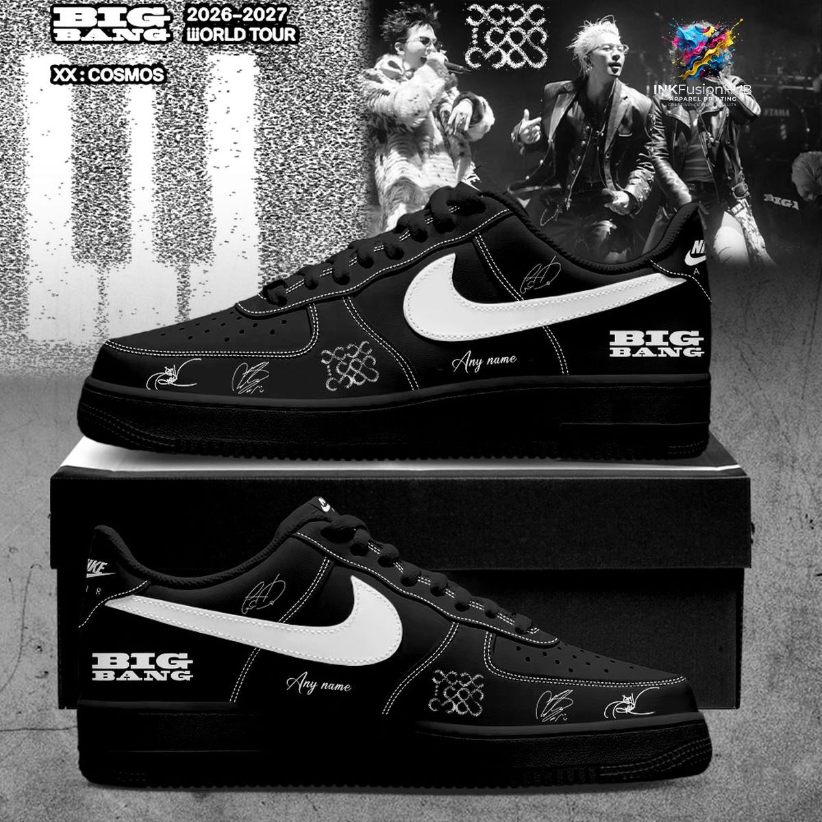 Bigbang Custom Air Force 1 Shoes World Tour Signature