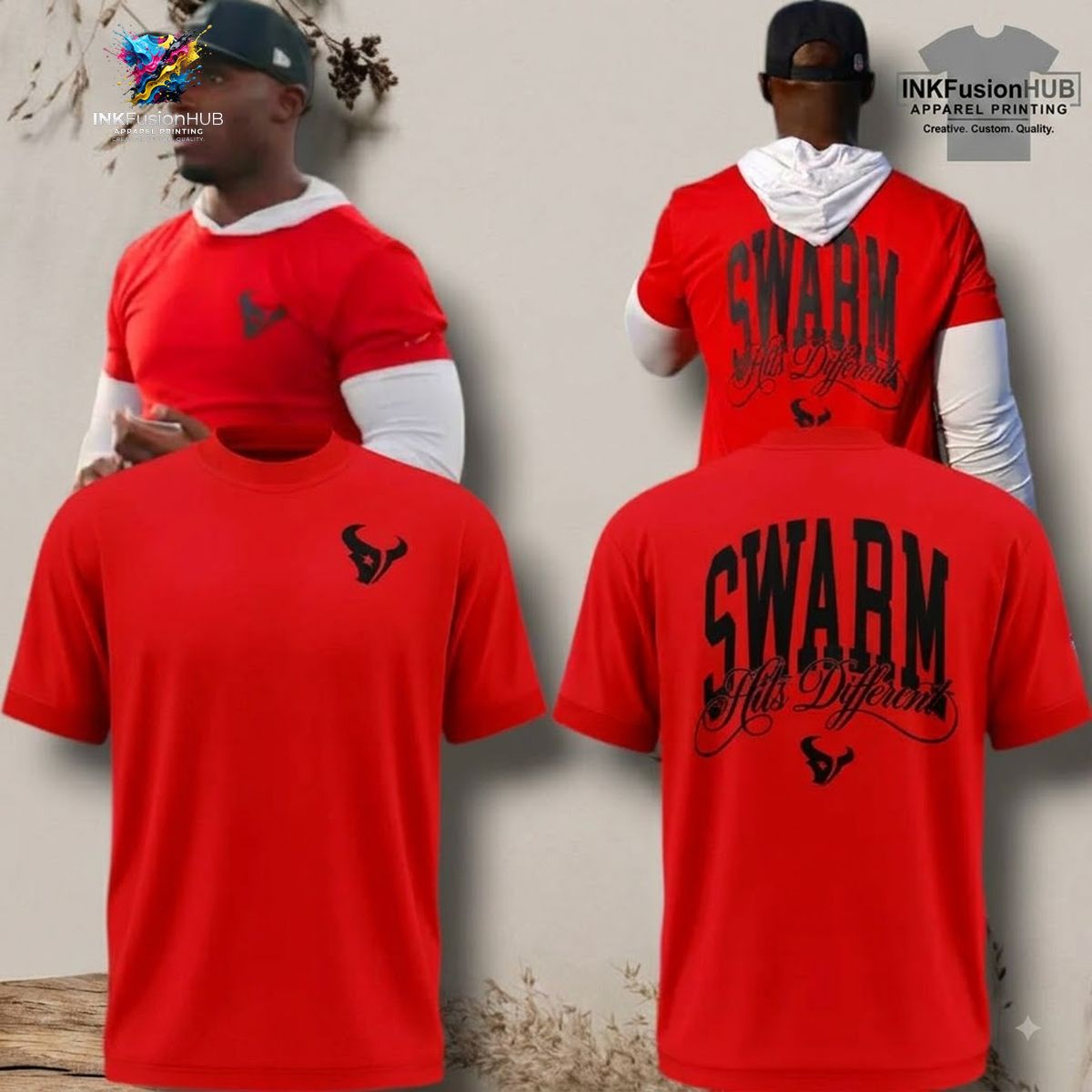 Houston Texans T-shirt Swarm Hits Different