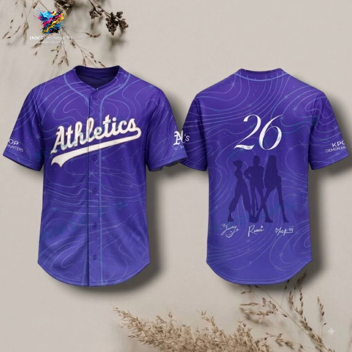 Oakland Athletics Baseball Jersey Kpop Demon Hunters 2026