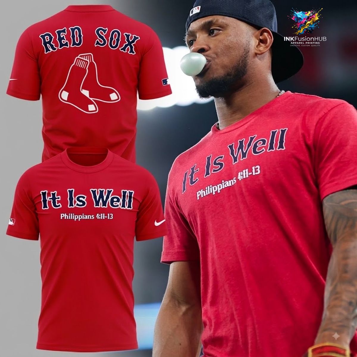 It is well Philippians Boston Red Sox T-shirt