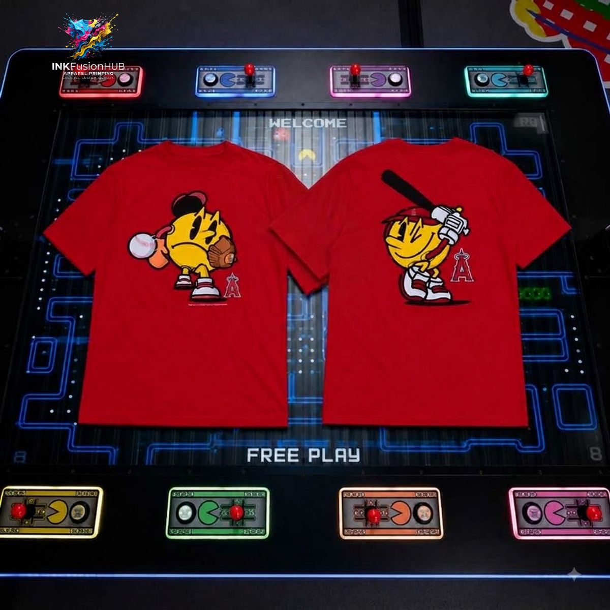 Los Angeles Angels TShirt Pac-Man New Era Retro Gaming 2026