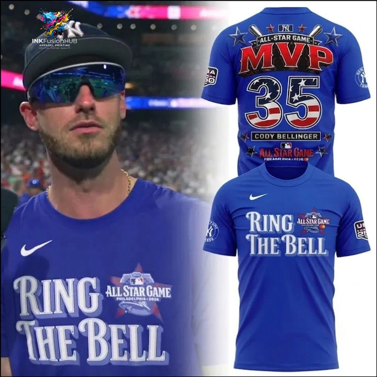Philadelphia 2026 TShirt All-Star Game Cody Bellinger MVP Ring The Bell Baseball