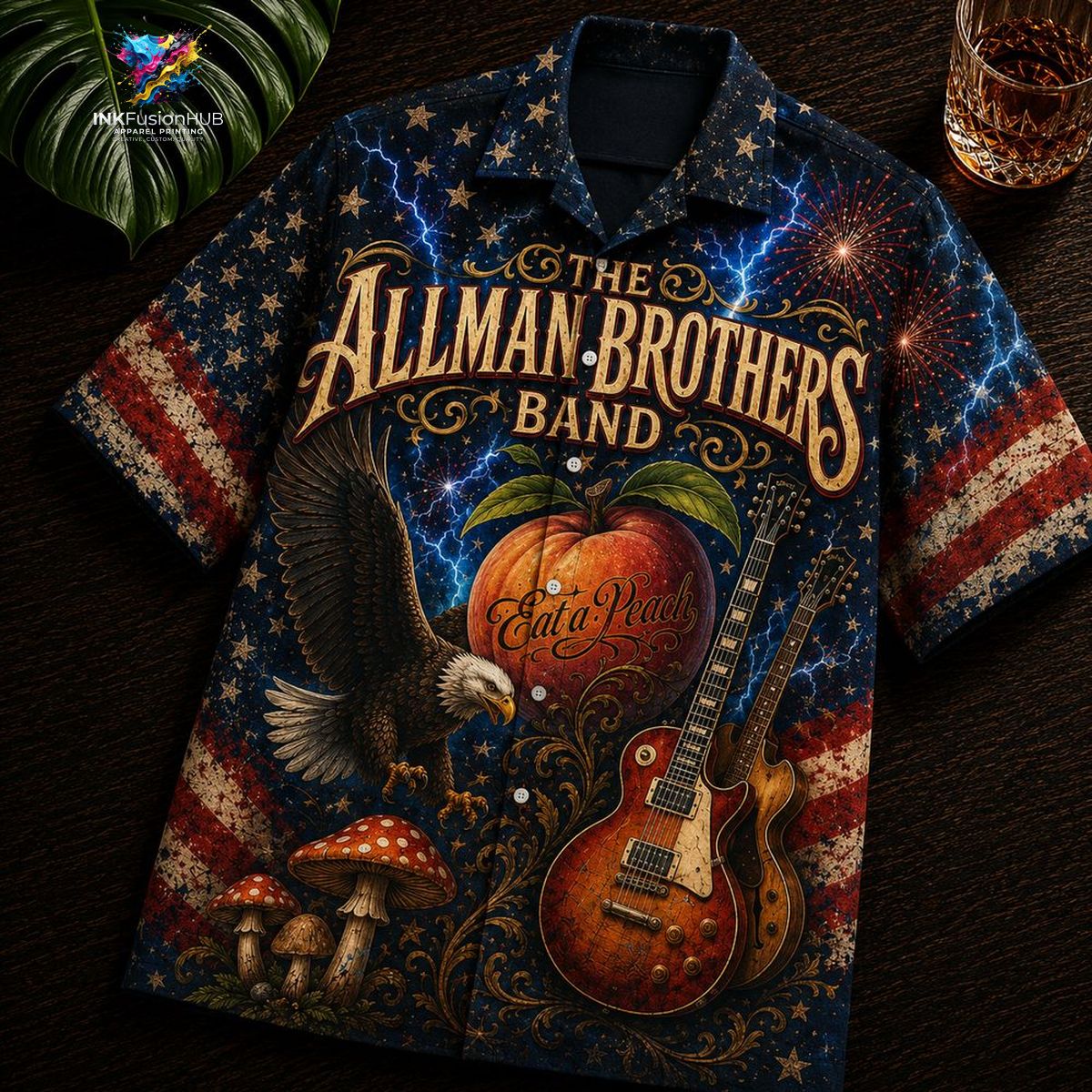 The Allman Brothers Patriotic Rock Band Hawaiian Shirt Aloha 2026