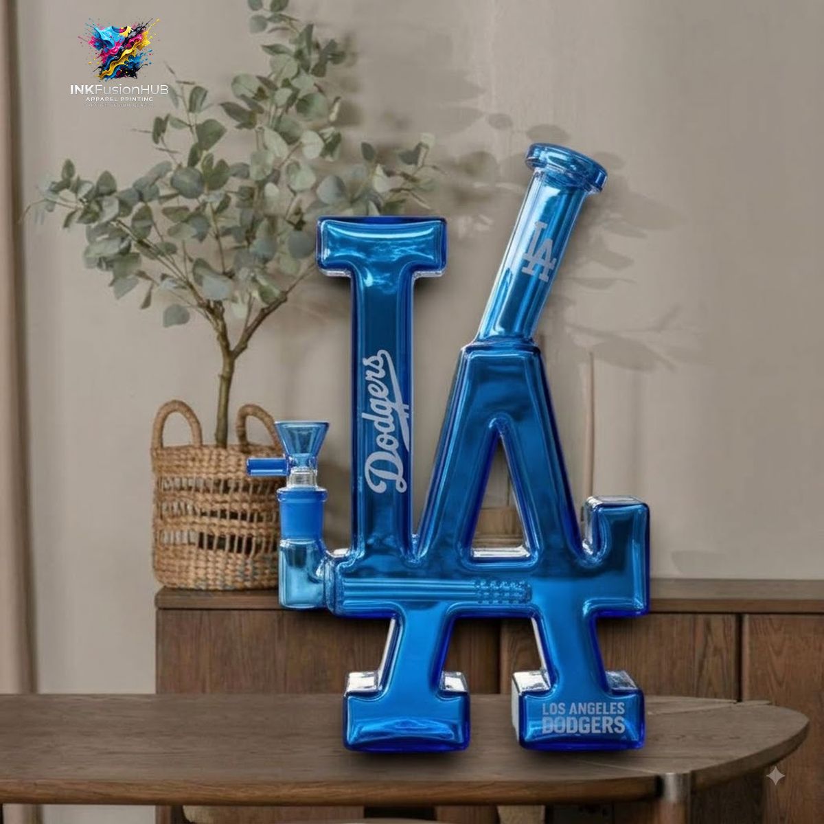 LA Dodgers MLB Glass Bong